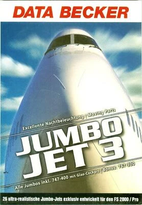 JUMBO JET 3   Alle Jumbos inkl. 747-400 mit Glas - Cockpit   und   1 CD ROM - Bild 1 von 2