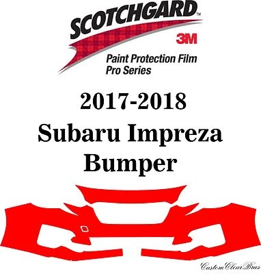 Película de protección de pintura 3M Scotchgard serie Pro para Subaru Impreza 2017 2018 Foto 1 de 3
