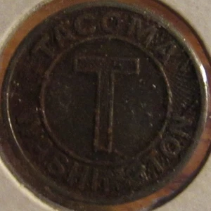 1944 Tacoma, Washington Transit Bus Gettone - WA Wash. - Foto 1 di 2