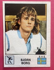 Original 1974 Image Sticker Panini Sport Stars Tennis Bjorn Borg