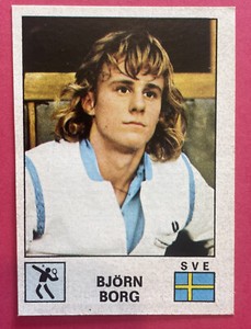 Original 1974 Image Sticker Panini Sport Stars Tennis Bjorn Borg