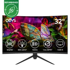 ODYS XP32 PRO 81,28cm (32") WQHD Curved Monitor (2560x1440 Pixel, 350 Lumen - Bild 1 von 10
