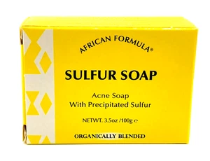 African Formula Sulfur Soap 3.5 oz.  Deep Cleansing Bar - Picture 1 of 4