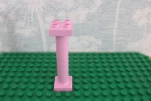 Soporte de poste de columna de pilar rosa claro Duplo 2x2 parte 5" de alto princesa Disney - Imagen 1 de 2