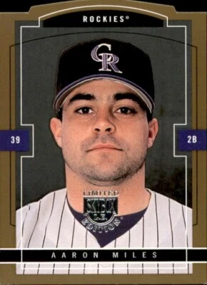 2004 Fleer Skybox Limited Edition Gold Proof #153 Aaron Miles /150 Rockies Card - Image 1 of 2