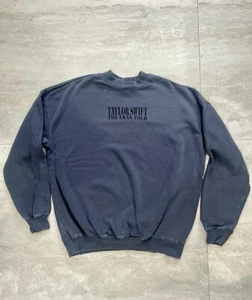 Taylor Swift Eras Tour Blue Crewneck Original US DATES 2023 Pullover Sz S - Picture 1 of 2