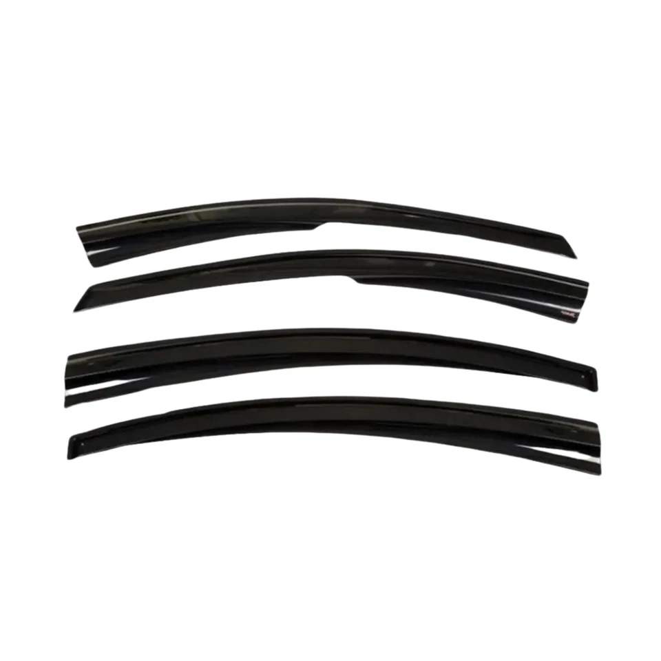 Window Visor Vent Rain Guard Deflector for Nissan Frontier 2005-2022 Black Chrom - Image 1 of 1