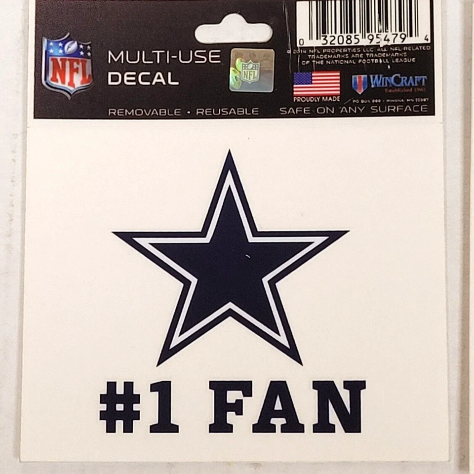 NFL Dallas Cowboys - Calcomanía multiuso, nueva (#1 fan) Foto 1 de 2