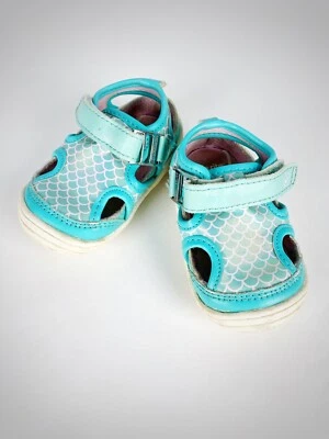 Stride Rite 360 Bebé Niña Onda Tenis Zapato Correa Cierre Talla 3 Sirena Aqua Foto 1 de 4
