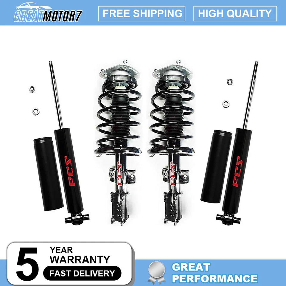 Juego completo de 2 amortiguadores delanteros y 2 traseros FCS PARA Volvo S60 S80 V70 Foto 1 de 4