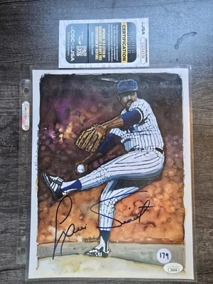 Luis Tiant Autographed Boston Red Sox 8x10 Photo JSA COA - Image 1 of 4