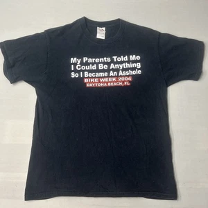 Vintage Daytona Beach Florida Bike Week 2004 T-Shirt Gr. L Distressed lustig - Bild 1 von 6