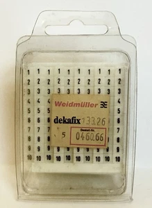 Weidmuller 046066 Dekafix Terminal Block Marker Numbered 1-10 - Picture 1 of 5