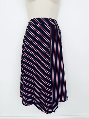 H&M Divided Black Striped Asymmetric Skirt - Size XS - Image 1 of 4