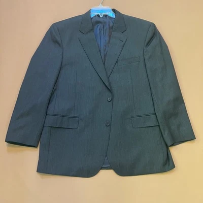 Jos A Bank Signature Gold Wool Gray Herringbone Blazer Jacket Men's 44R - Image 1 of 4