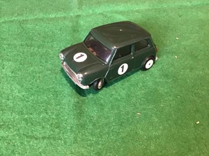 SRM slot Car Mini Cooper Green tested working Motor S.R.M. - Picture 1 of 6