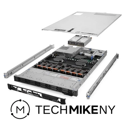 Dell PowerEdge R640 NVMe Server 2.10Ghz 56-Core 192GB RAM 1.9TB Storage Rails - Image 1 of 4