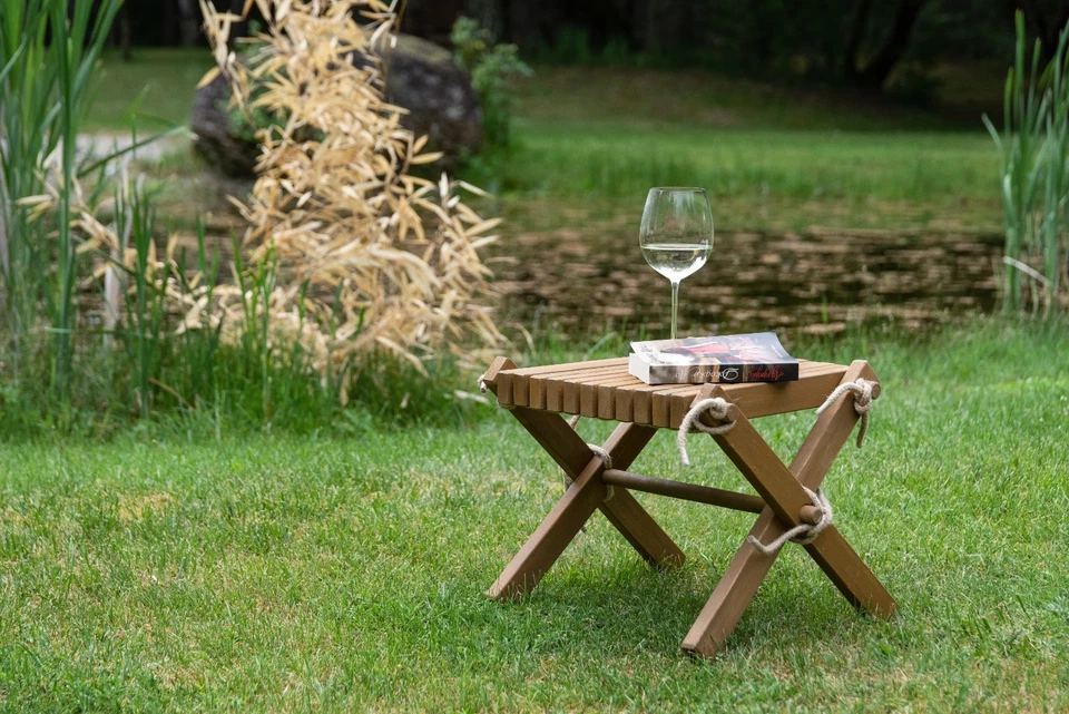 Premium Artisan Coffee Table/Stool - Solid Wood, Fragrance Free, Rain Resistant - Image 1 of 1