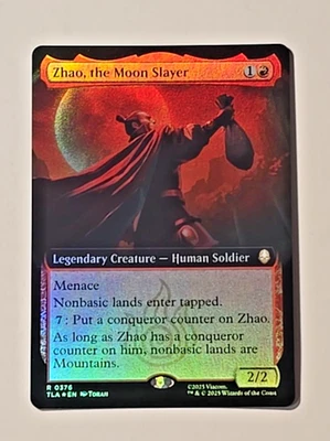 Magic The Gathering Avatar Zhao, the Moon Slayer Extended Art Foil R - Image 1 of 4
