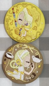 Set Of 2 Ojamajo Doremi Embroidered Can Badges - Picture 1 of 1