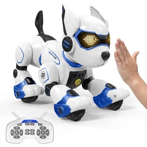 Remote Control Robot Dog for Kids Smart RC Dog Blue Robot Pet Toy Puppy Boy Gift - Picture 1 of 7