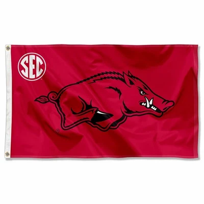 University of Arkansas SEC Flag - Image 1 of 4
