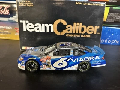 Mark Martin 2001 Viagra Nascar 1/24 Diecast Team Caliber Bank #6 Ford  Foto 1 de 4