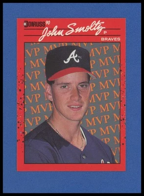 1990 年 Donruss #BC-12 John Smoltz 奖金 MVP - Glavine 错误 - 夏普 — 第 1/2 张图片