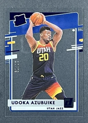 2020-21 Panini Clearly Donruss Rated Blue /99 Udoka Azubuike #69 Rookie RC - Image 1 of 3