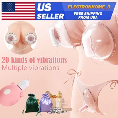 振动乳头吸盘吸奶杯吸奶器泵-Vibe-Sex-Toy女式 — 第 1/4 张图片