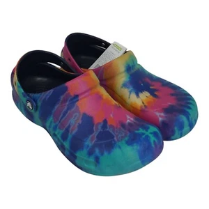Crocs Bistro Graphic Clog Unisex M10 W12 Tie-Dye Slip-Resistant Work Shoes - Picture 1 of 11