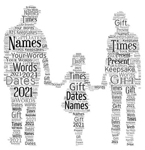 word art picture personalised gift present keepsake Family Birthday fathers day - Picture 1 of 1