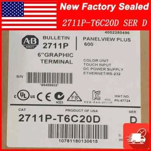 NEW Allen-Bradley 2711P-T6C20D PanelView Plus 600 Graphic Terminal 2711P T6C20D - Picture 1 of 5