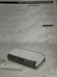 Bose Lifestyle 28/25 DVD Homer Entertainment  Systems  Operating Guide - Picture 1 of 3