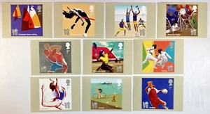 PHQ Postcards 2011 Set 352 - THE OLYMPIC AND PARALYMPIC GAMES - Unused- 10 cards - Picture 1 of 11