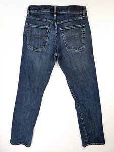 Lucky Brand Size 30X30 Men's 221 Straight Blue Denim 5 Pocket Logo Tag Jeans - Picture 1 of 13