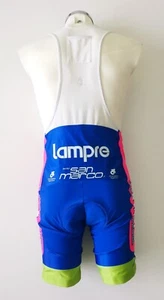 VINTAGE MEN MERIDA LAMPRE CHAMPION SYSTEM SELLE SAN MARCO CYCLING BIB SHORTS 2XL - Picture 1 of 8
