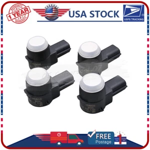Set Of (4) PDC Backup Parking Assist Object Sensor White For GM #25961316 - Picture 1 of 5