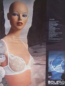 PUBLICITÉ DE PRESSE 1979 BOLÉRO SOUTIEN-GORGE PLUME RAVISSANT MODÈLE - Imagen 1 de 1