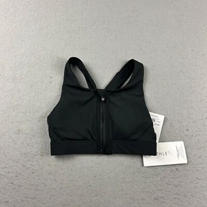 Athleta Sports Bra Womens XXS Black Ultimate Front Zip D-DD NWT - Picture 1 of 8