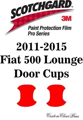 Película de protección de pintura 3M Scotchgard serie Pro transparente 2011 2015 Fiat 500 Lounge Foto 1 de 3