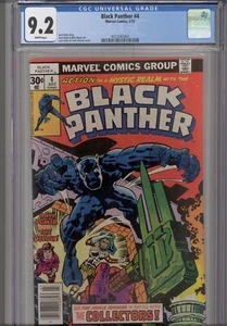 Black Panther #4 CGC 9.2 1977 Marvel Comics Jack Kirby Story, Art & Cover - Bild 1 von 7