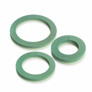 WREATH RINGS FLORAL WET FOAM OASIS® IN 8"10"12"14"16"18"21"25" FLORAL CHRISTMAS* - Picture 1 of 1