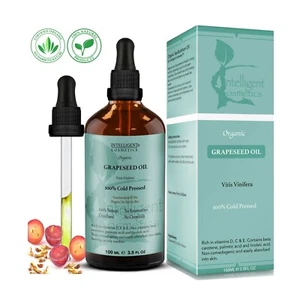 Grapeseed Oil - Organic Cold Pressed Unrefined Virgin Pure & Natural 100ml NEW - Picture 1 of 7