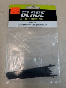BLADE #1 BY DESIGN PN BLH2720 LOWER MAIN BLADE SET (1 pair):SCOUT CX NIB - Picture 1 of 3