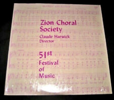 Zion Choral Society 2 LP 1952 Harwick Claude 51st Music Festival Souderton PA EX