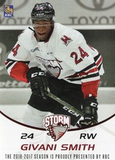 2016/17 Guelph Storm - GIVANI SMITH [San Jose Sharks] AHL