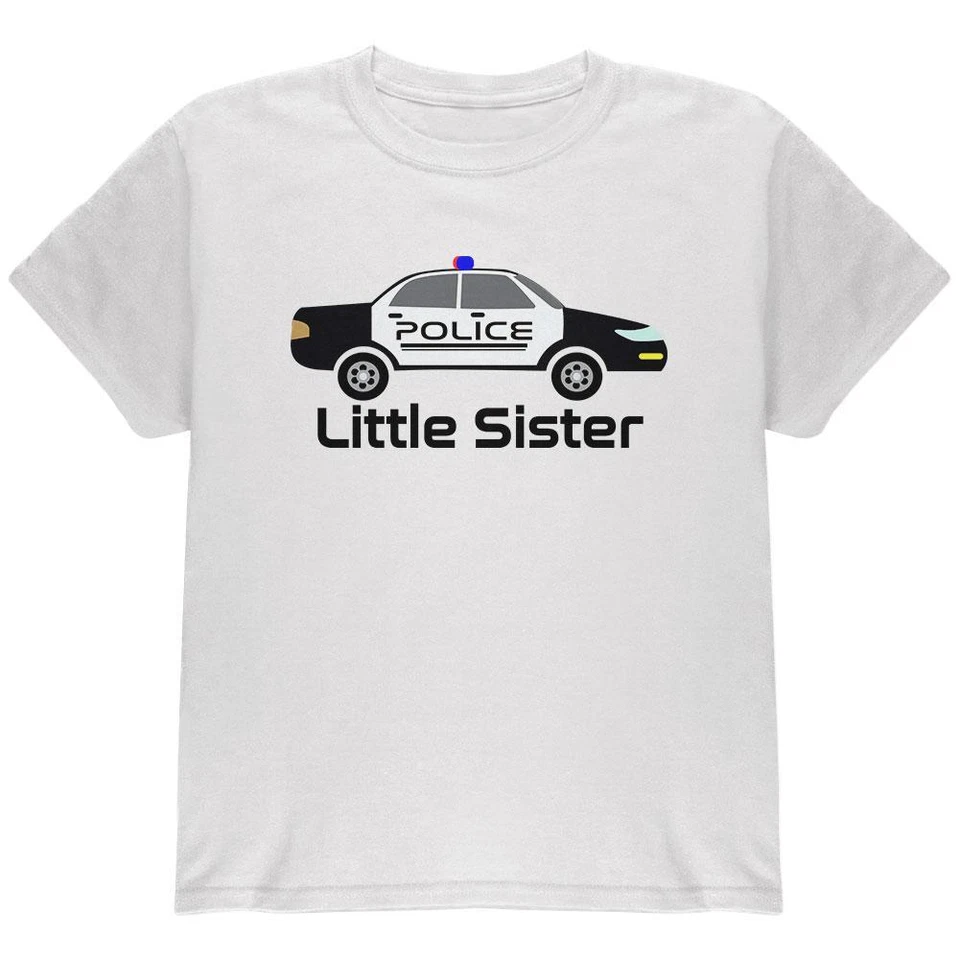 Camiseta Little Sister Police Car Juvenil Foto 1 de 1