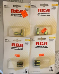 RCA Weatherproof "F" Connectors VHD905 (4pks) - Picture 1 of 1