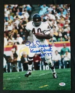 Gayle Sayers Chicago Bears PSA/DNA signed 11x14 Autogramm Foto Auto HOF KU - Bild 1 von 3